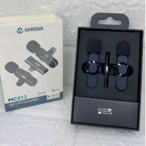 Lapela com dois microfones iPhone onistek MC812- Custo 35